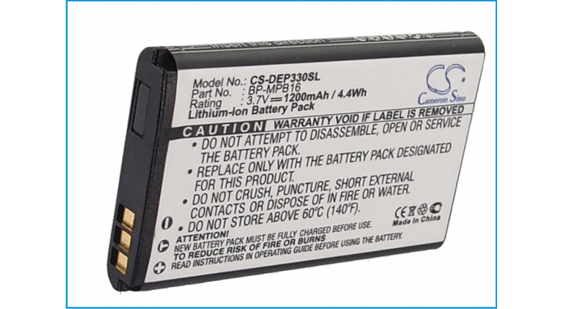 Аккумуляторная батарея DR11-2009 для телефонов, смартфонов Doro. Артикул iB-M1726.Емкость (mAh): 1200. Напряжение (V): 3,7
