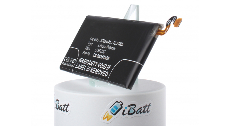 Аккумуляторная батарея EB-BN950ABA для телефонов, смартфонов Samsung. Артикул iB-M2740.Емкость (mAh): 3300. Напряжение (V): 3,85
