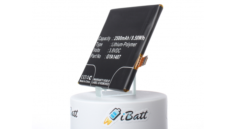 Аккумуляторная батарея iBatt iB-M972 для телефонов, смартфонов BQЕмкость (mAh): 2500. Напряжение (V): 3,8