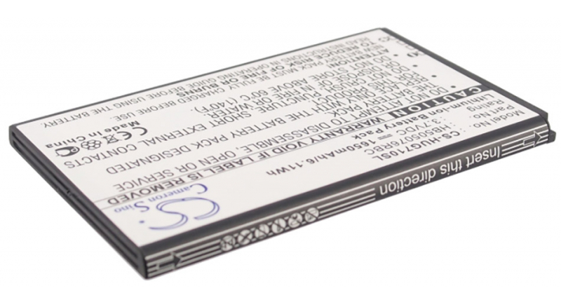 Аккумуляторная батарея iBatt iB-M1098 для телефонов, смартфонов HuaweiЕмкость (mAh): 1650. Напряжение (V): 3,7