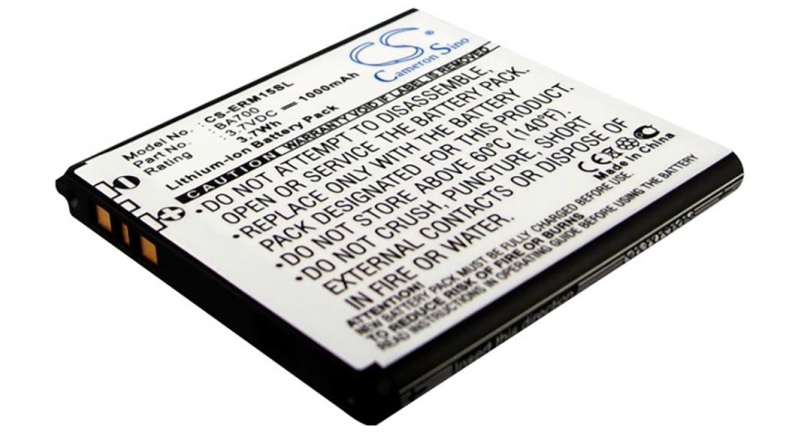 Аккумуляторная батарея для телефона, смартфона Sony Ericsson SO-05D. Артикул iB-M1030.Емкость (mAh): 1000. Напряжение (V): 3,7