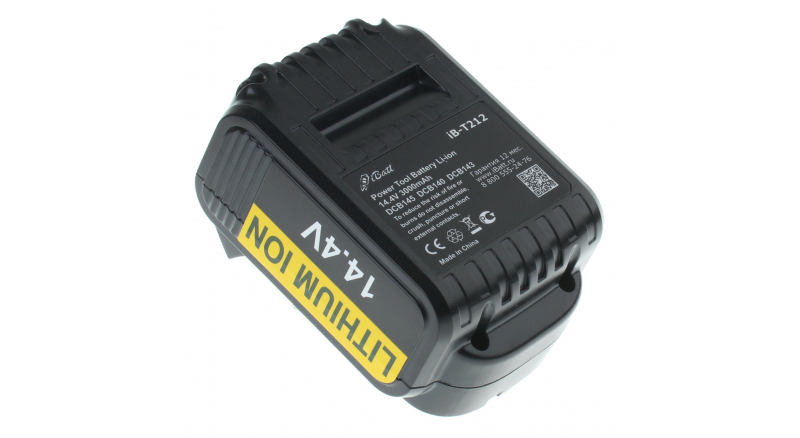 Аккумуляторная батарея iBatt iB-T212 для шуруповертов и другого электроинструмента DeWaltЕмкость (mAh): 3000. Напряжение (V): 14,4