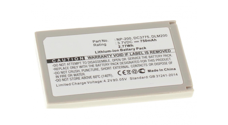 Аккумуляторная батарея iBatt iB-F183 для фотокамер и видеокамер KonicaЕмкость (mAh): 750. Напряжение (V): 3,7