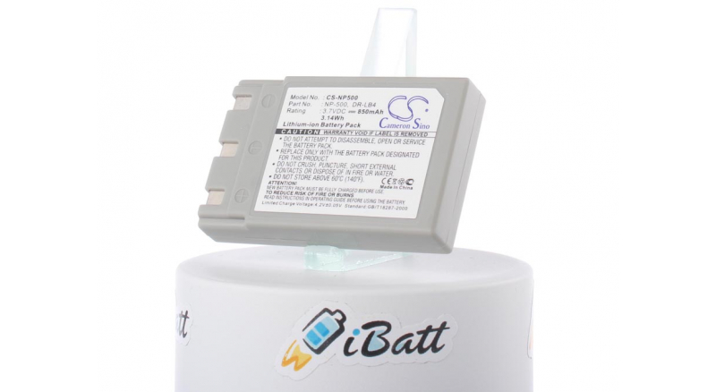 Аккумуляторная батарея iBatt iB-F186 для фотокамер и видеокамер KonicaЕмкость (mAh): 850. Напряжение (V): 3,7