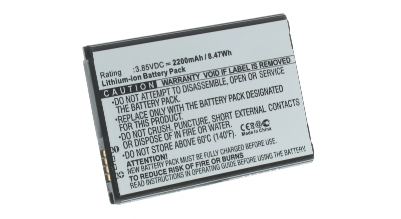 Аккумуляторная батарея для телефона, смартфона LG LMX210EM. Артикул iB-M2154.Емкость (mAh): 2200. Напряжение (V): 3,85