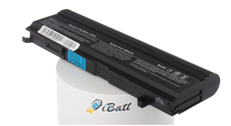 Аккумуляторная батарея PABAS076 для ноутбуков Toshiba. Артикул iB-A446.Емкость (mAh): 6600. Напряжение (V): 10,8