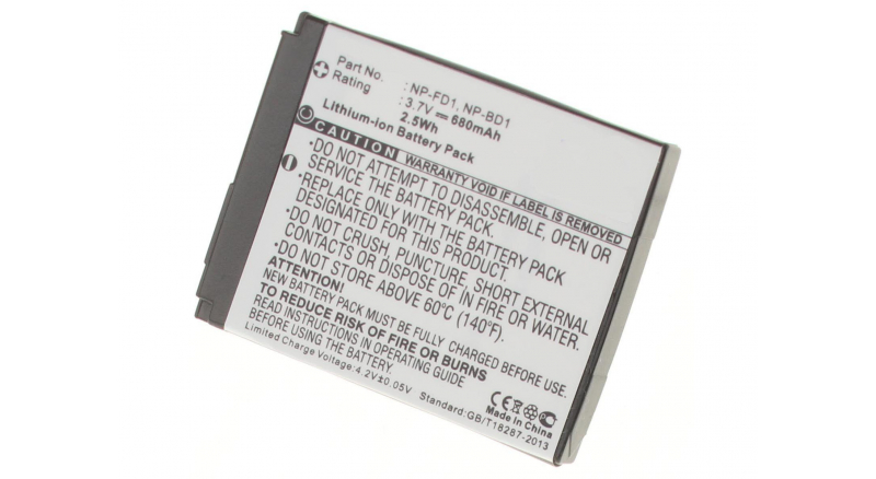 Аккумуляторная батарея iBatt iB-F295 для фотокамер и видеокамер SonyЕмкость (mAh): 680. Напряжение (V): 3,7