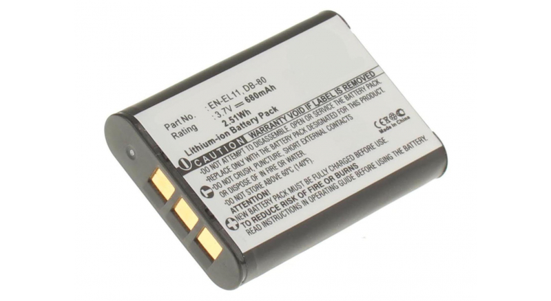 Аккумуляторная батарея iBatt iB-F191 для фотокамер и видеокамер OlympusЕмкость (mAh): 680. Напряжение (V): 3,7