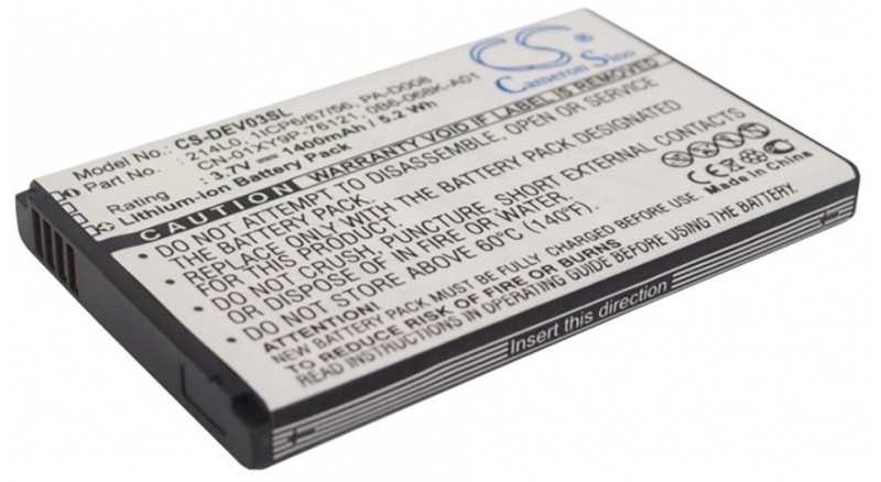 Аккумуляторная батарея для телефона, смартфона Dell V02S. Артикул iB-M408.Емкость (mAh): 1400. Напряжение (V): 3,7