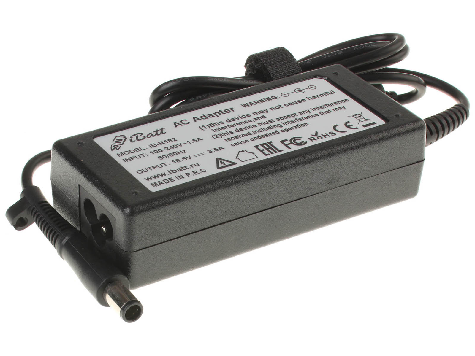 Блок питания (адаптер питания) ED494AA#ABA для ноутбука HP-Compaq. Артикул iB-R182. Напряжение (V): 18,5