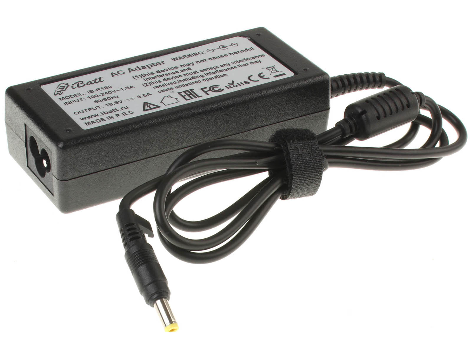 Блок питания (адаптер питания) для ноутбука HP-Compaq Mini 311c-1120SS. Артикул iB-R180. Напряжение (V): 18,5