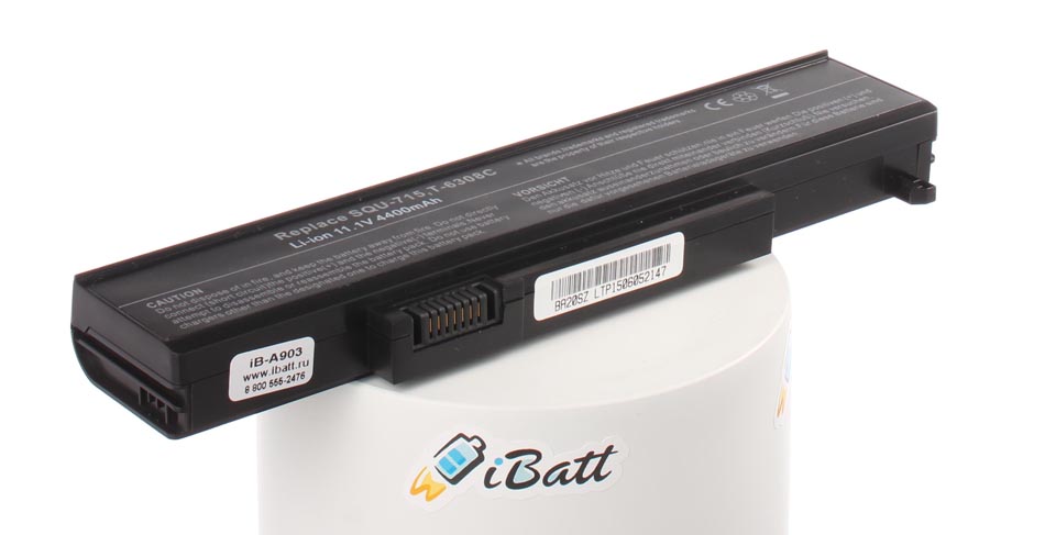 Аккумуляторная батарея 6501167 для ноутбуков Gateway. Артикул iB-A903.Емкость (mAh): 4400. Напряжение (V): 11,1